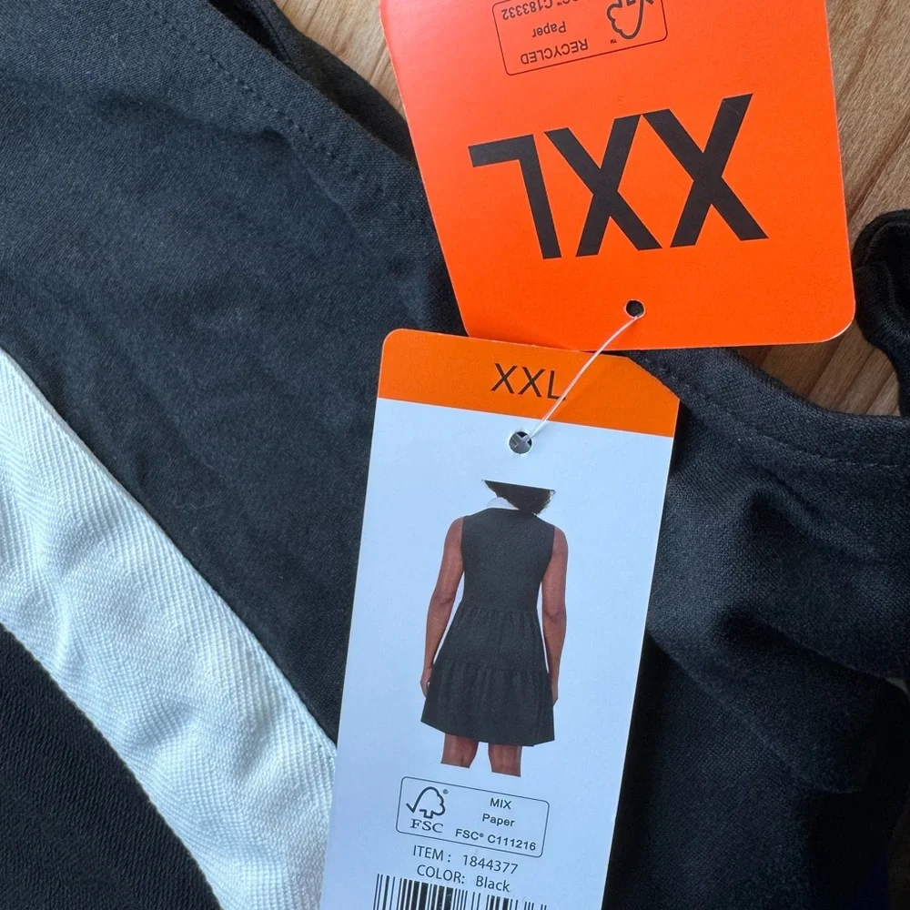 NWT Nautica Black and WhitE Dress XXL - Picture 3 of 4